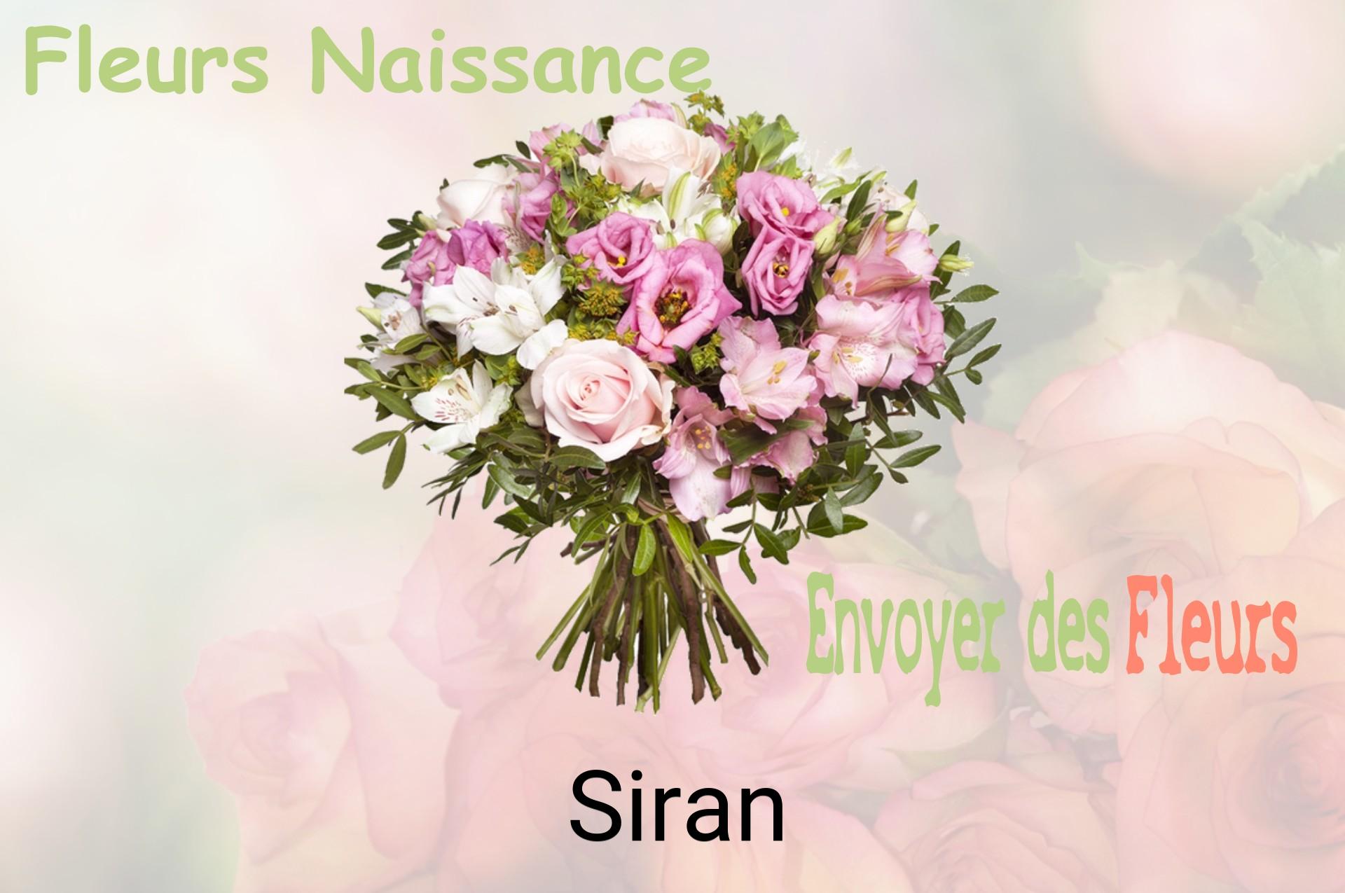 Bouquet de fleurs de naissance livré à Siran